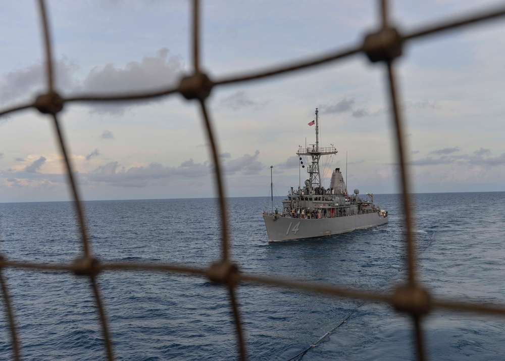 USS Chief Conducts RAS With USNS Guadalupe