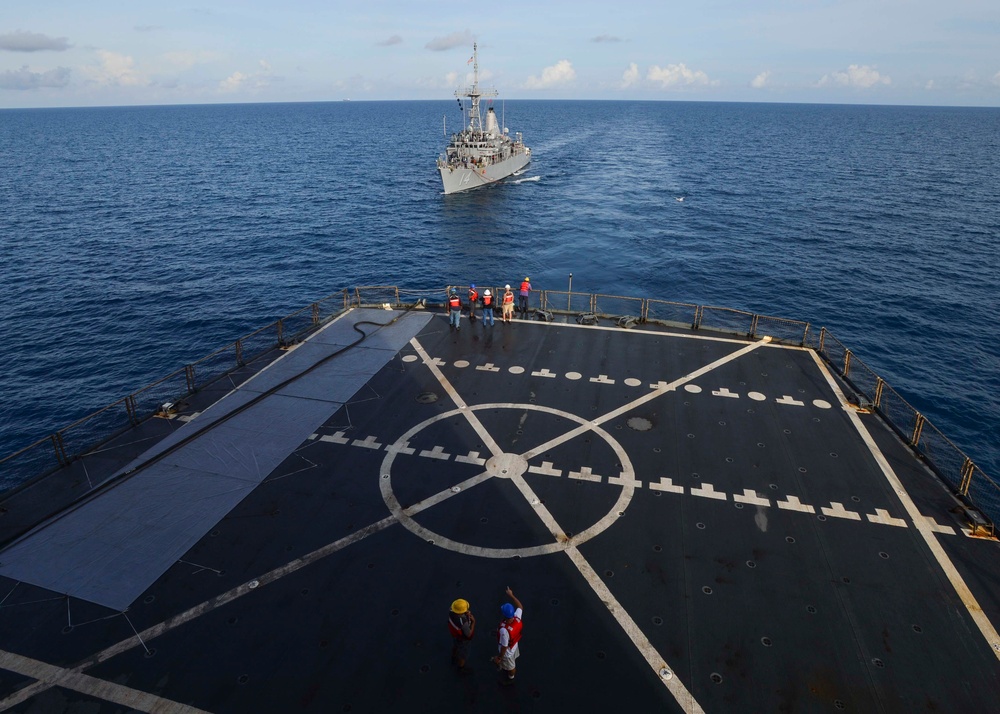 USS Chief Conducts RAS With USNS Guadalupe