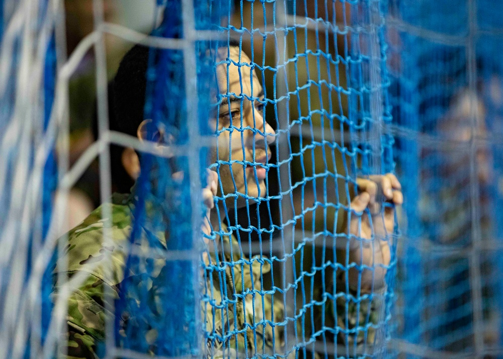 American and Polish soldiers strengthen ties through futsal