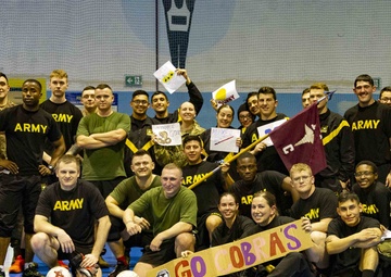 American and Polish soldiers strengthen ties through futsal