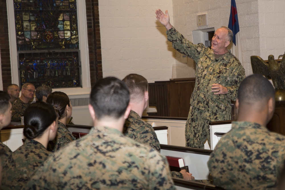 Navy Chief of Chaplains Hosts Town Hall for NC Religious Ministry Teams