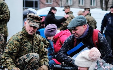 U.S. Marines and Allies Celebrate Estonia National Day