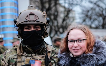 U.S. Marines and Allies Celebrate Estonia National Day