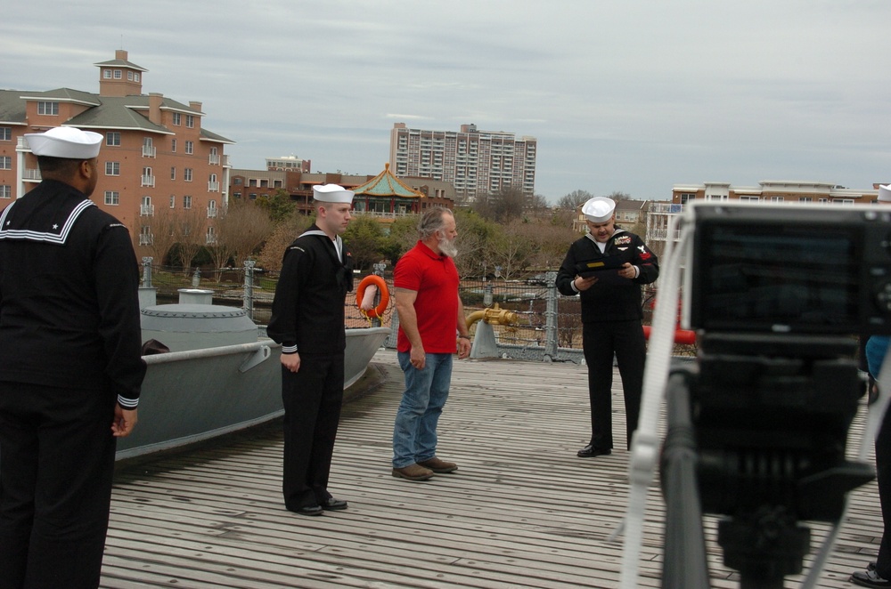 Re-enlistment ceremony