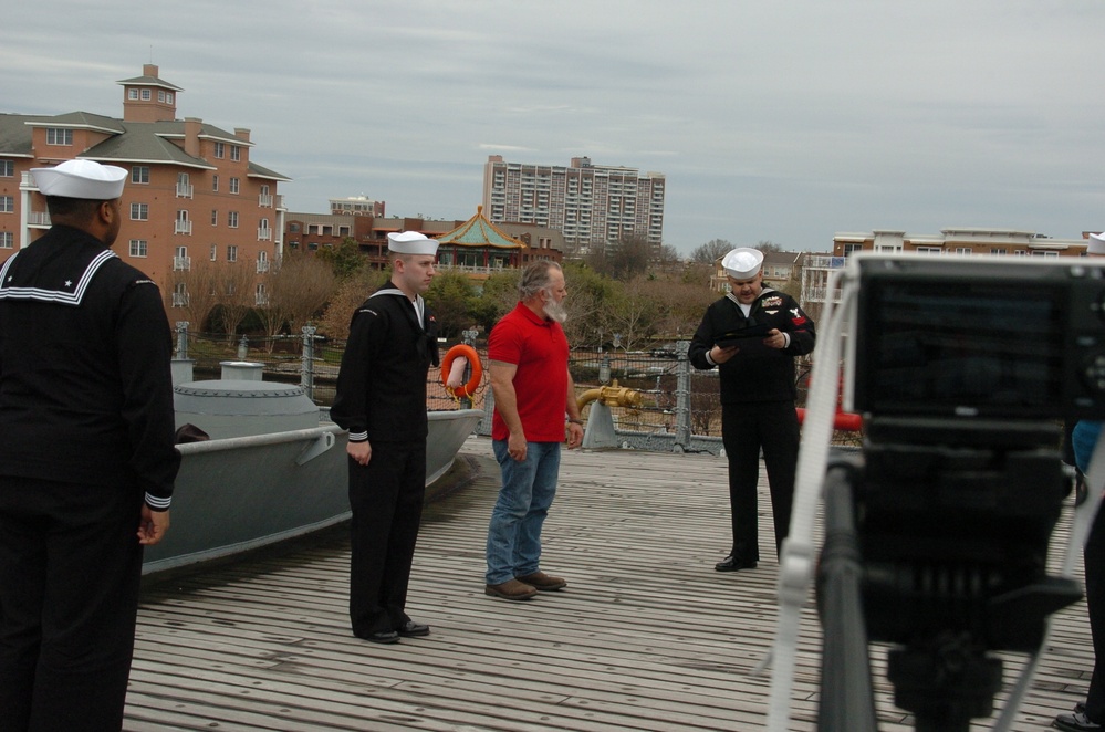 Re-enlistment ceremony