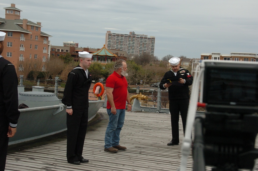 Re-enlistment ceremony