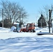 Contractors clear snow at Fort McCoy after February snowfall