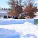 Contractors clear snow at Fort McCoy after February snowfall