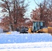 Contractors clear snow at Fort McCoy after February snowfall