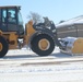 Contractors clear snow at Fort McCoy after February snowfall