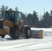 Contractors clear snow at Fort McCoy after February snowfall
