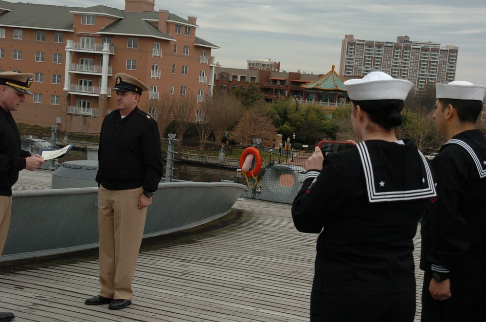 Re-enlistment ceremony