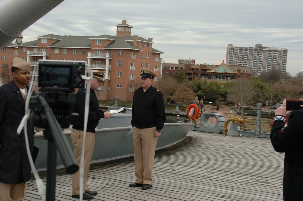 Re-enlistment ceremony