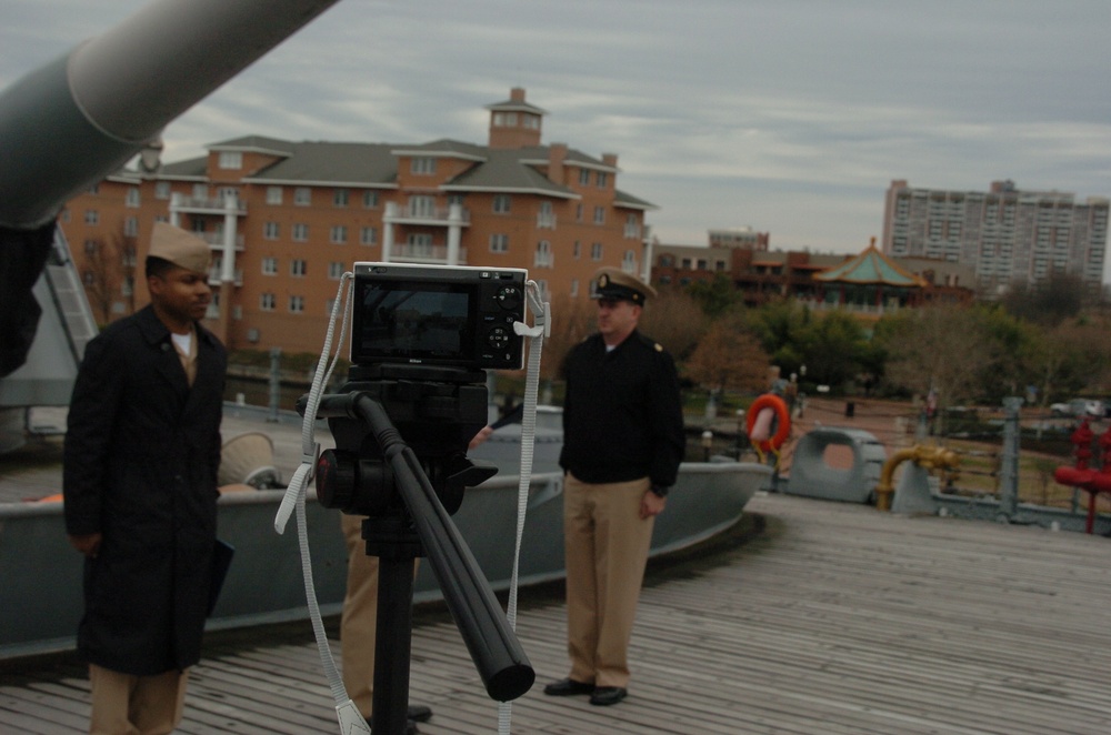 Re-enlistment ceremony