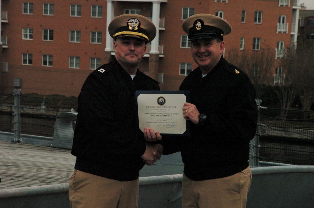 Re-enlistment ceremony