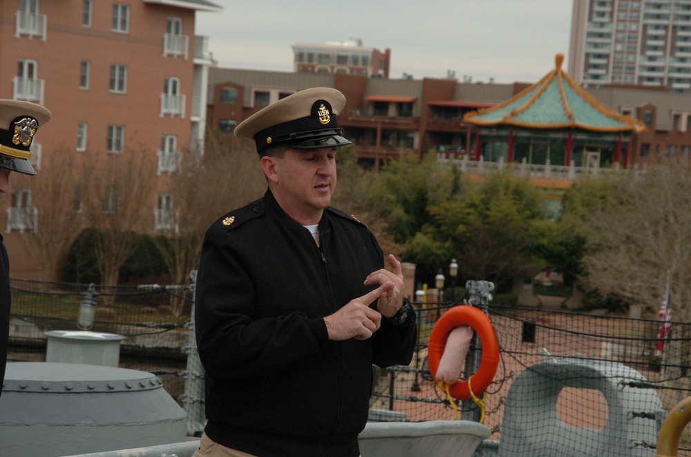 Re-enlistment ceremony