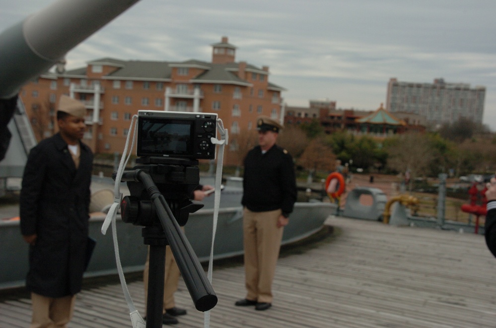 Re-enlistment ceremony