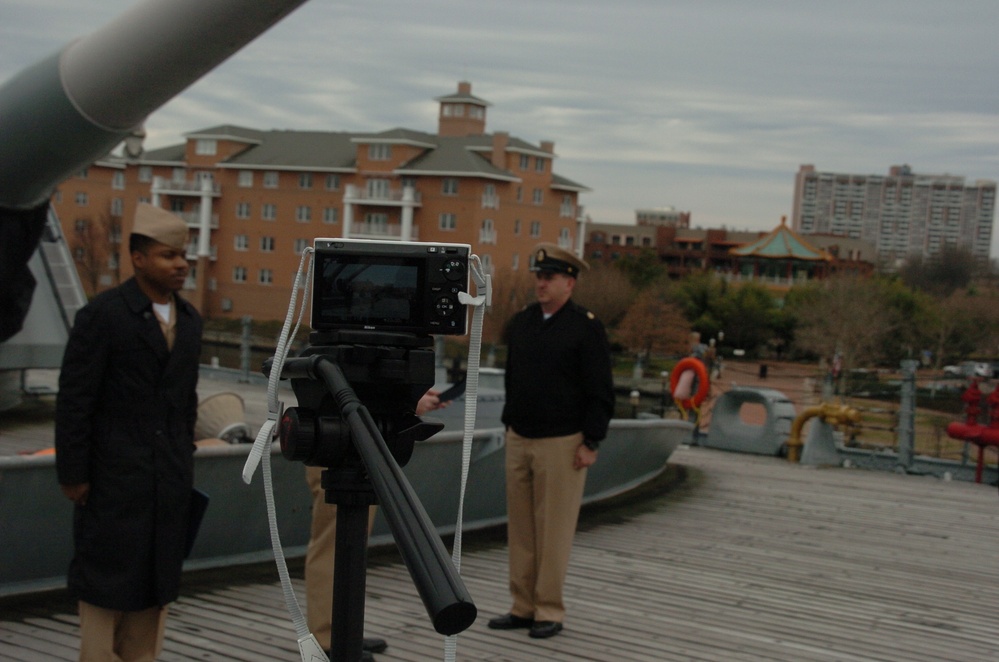 Re-enlistment ceremony