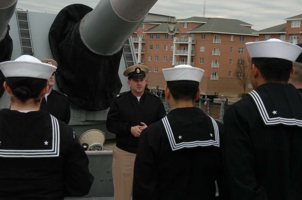 Re-enlistment ceremony