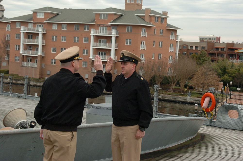 Re-enlistment ceremony