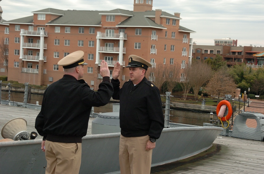 Re-enlistment ceremony