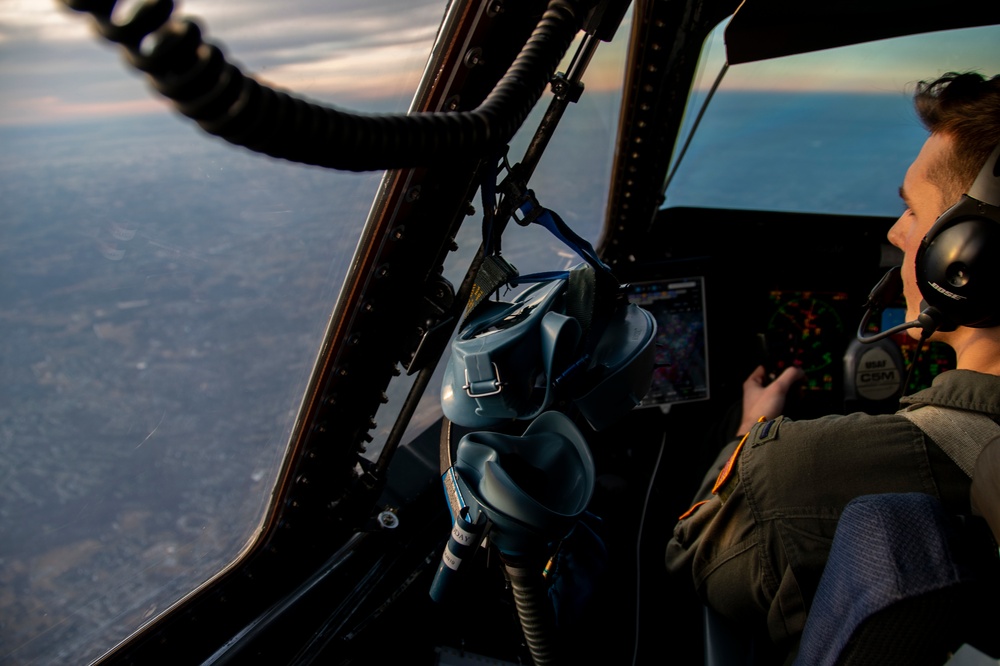 9th Airlift Squadron C-5M Super Galaxy refuels with 434th Air Refueling Wing