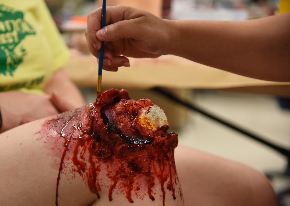 Moulage training creates realistic scenarios