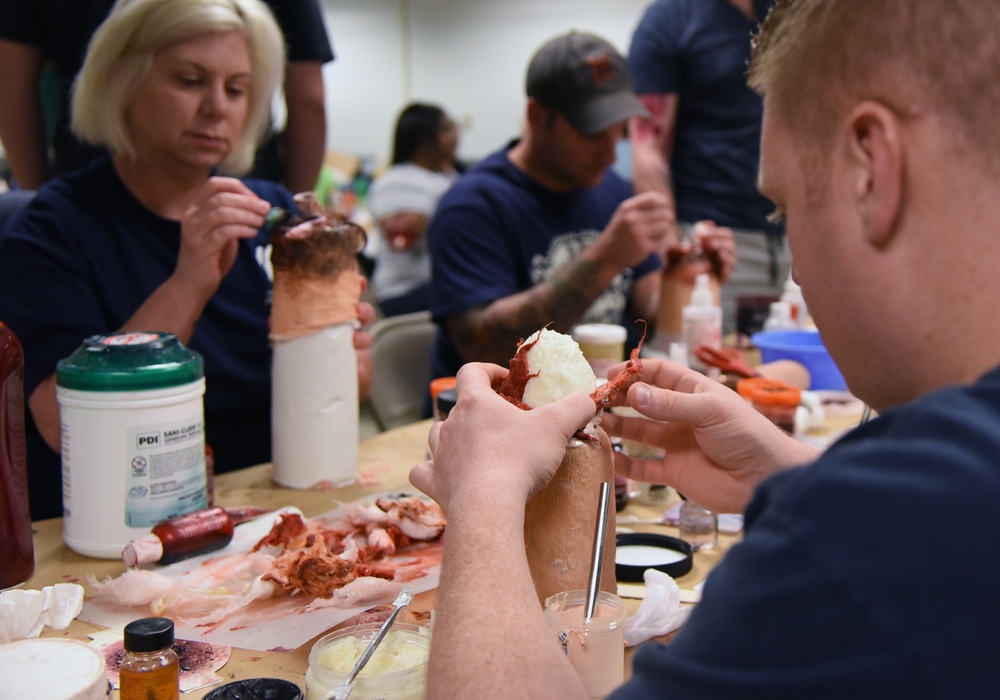 Moulage training creates realistic scenarios