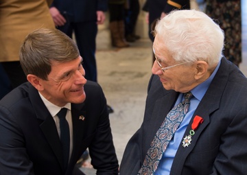 WWII veteran receives the French Legion d’Honneur by French Consul