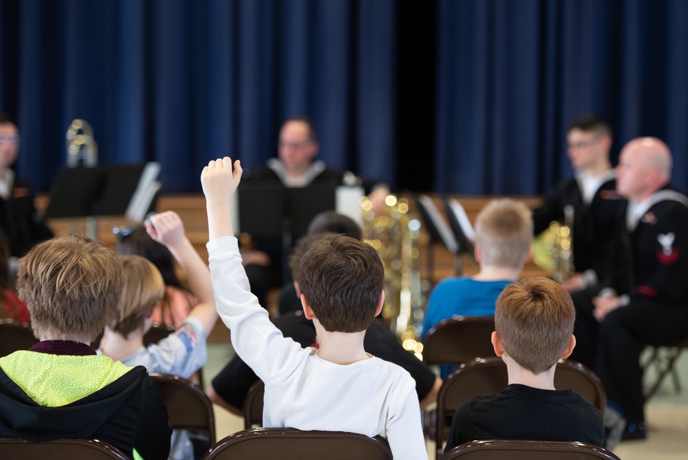 Brass Quintet Performs at Gaudet Middle School