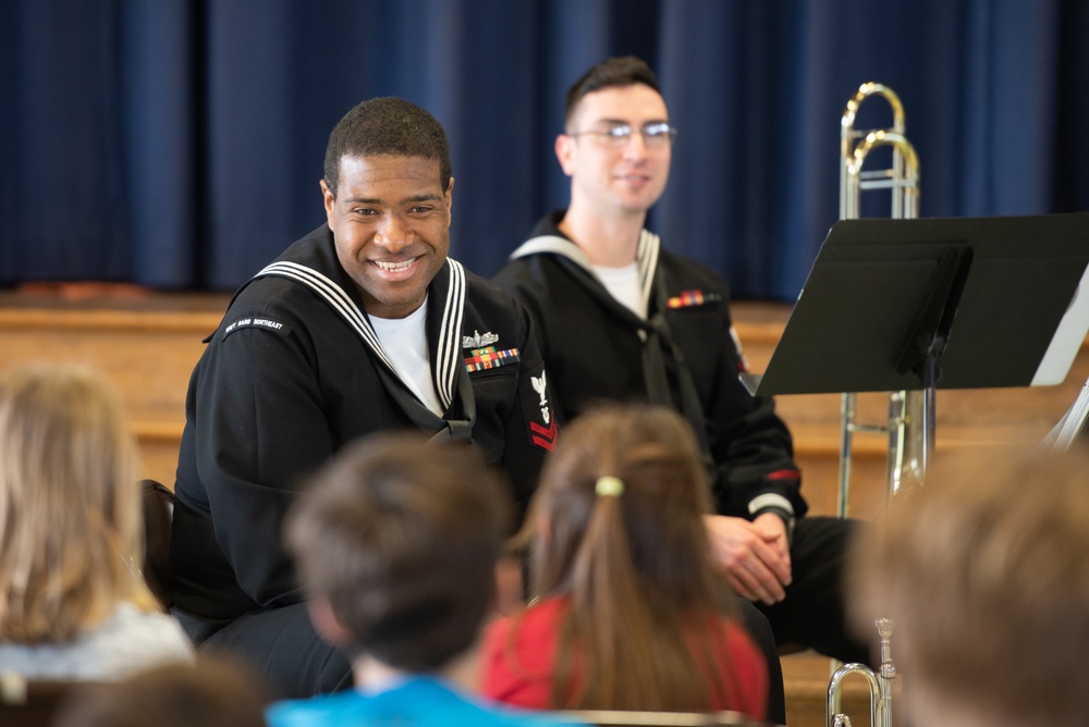 Brass Quintet Performs at Gaudet Middle School