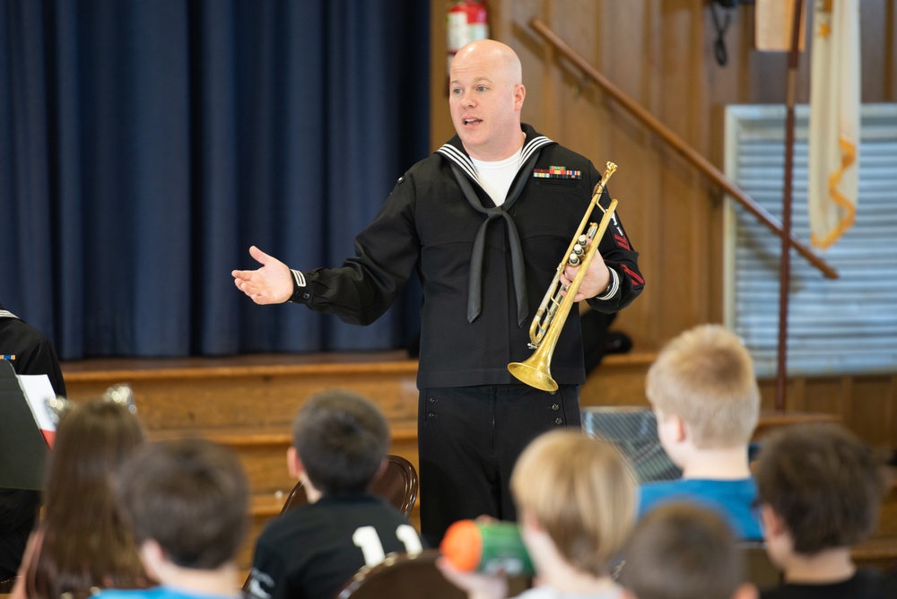 Brass Quintet Performs at Gaudet Middle School