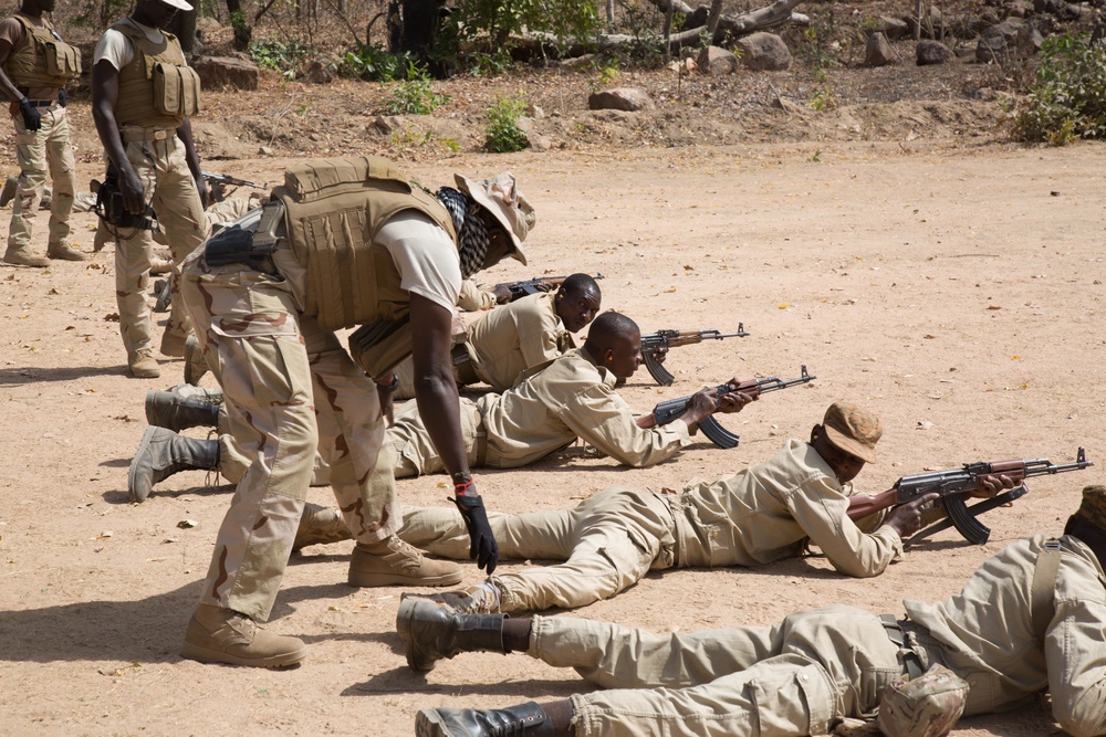 Flintlock training in Po, Burkina Faso