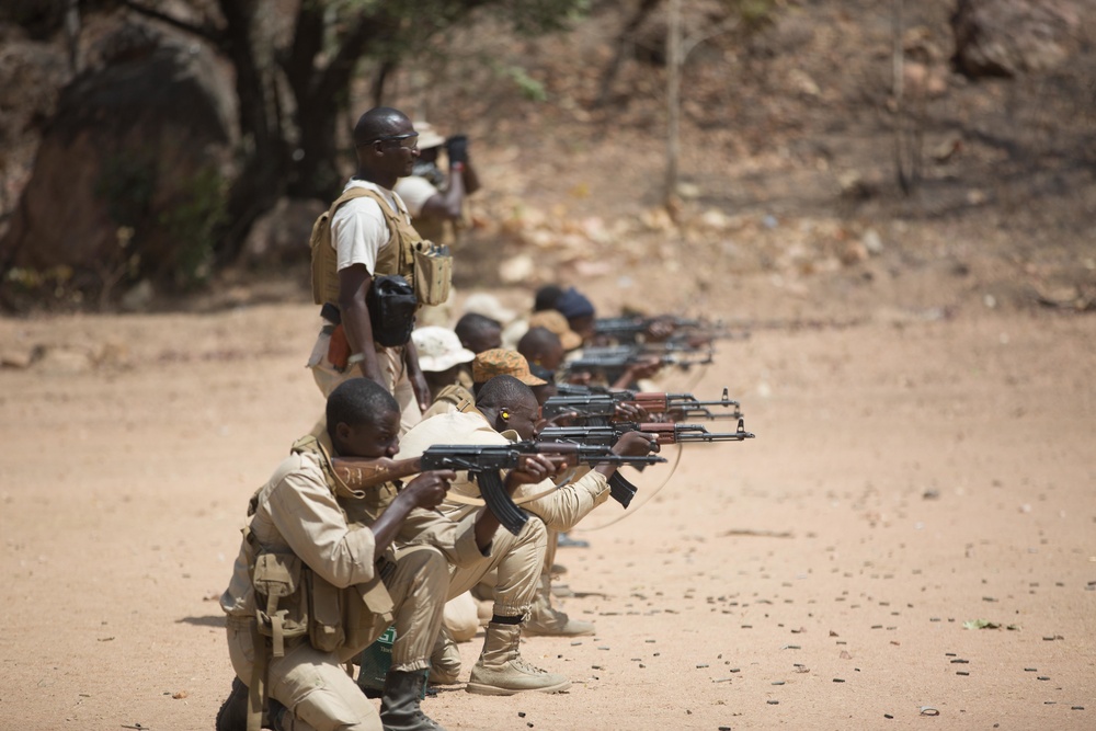 Flintlock training in Po, Burkina Faso