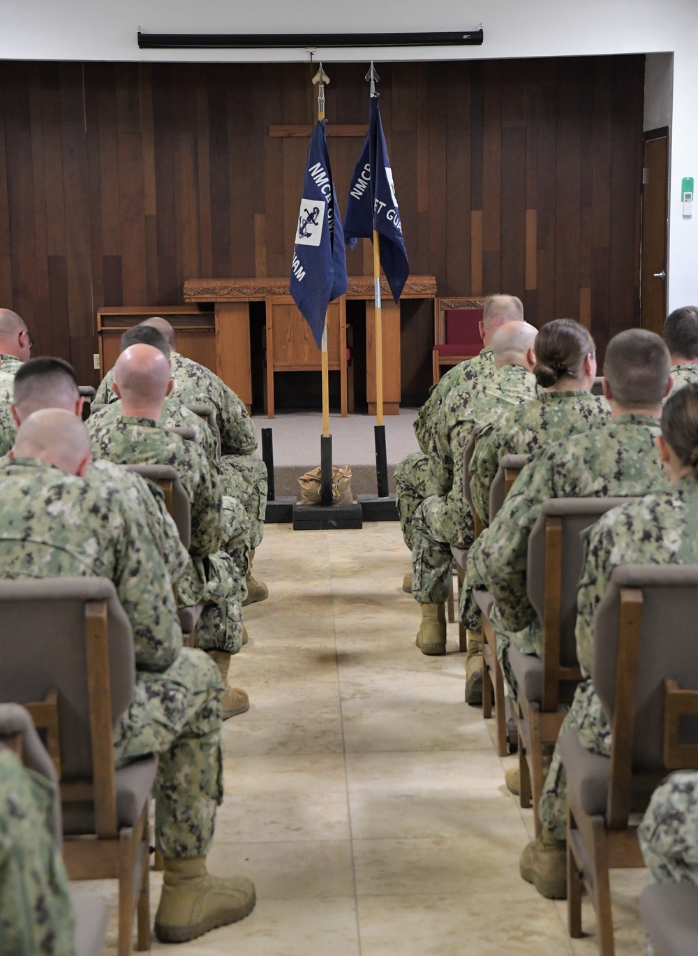 Naval Mobile Construction Battalion (NMCB) 133 conducted a change of charge ceremony