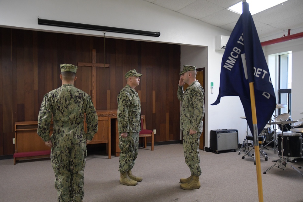 Naval Mobile Construction Battalion (NMCB) 133 conducted a change of charge ceremony