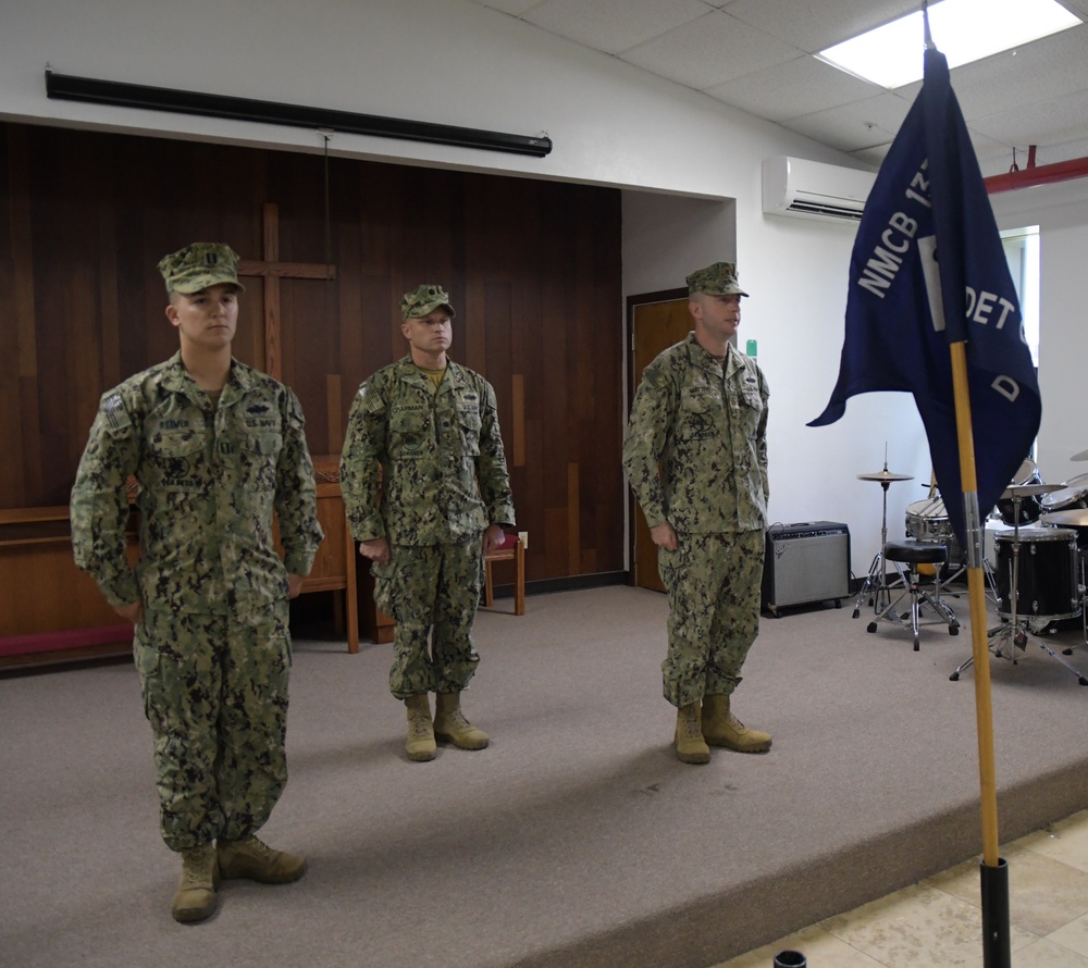 Naval Mobile Construction Battalion (NMCB) 133 conducted a change of charge ceremony