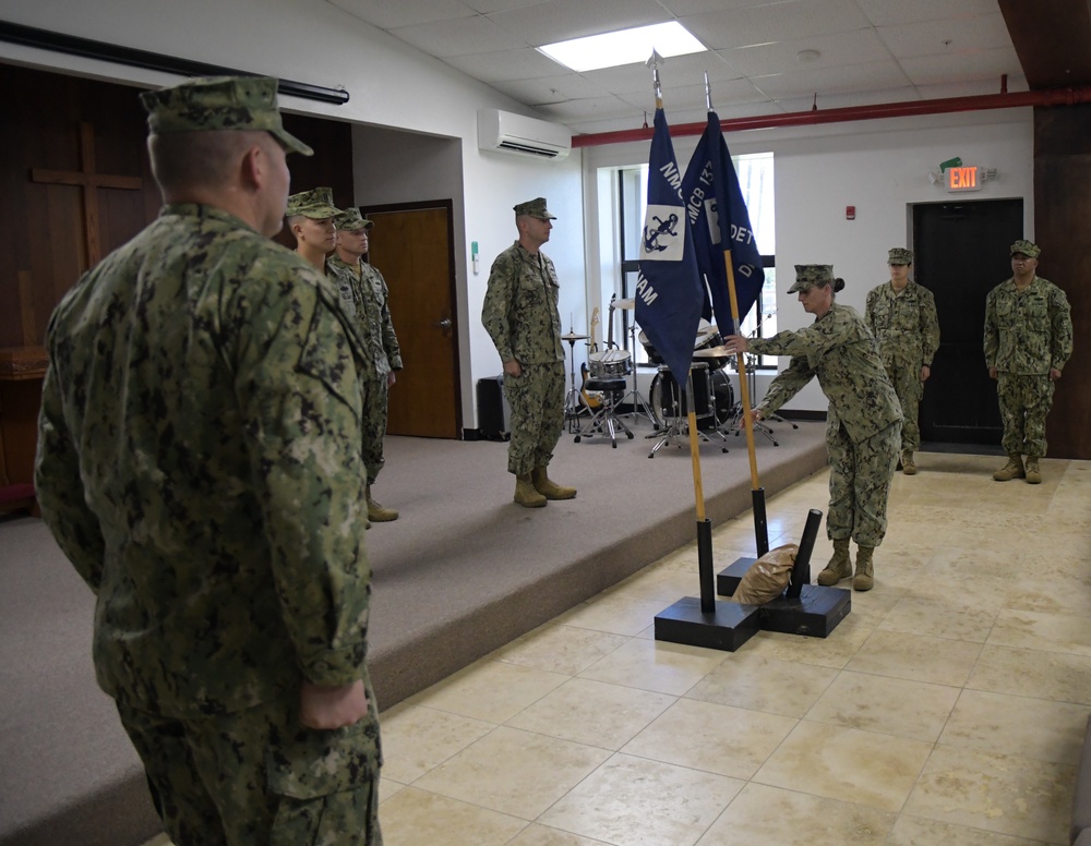 Naval Mobile Construction Battalion (NMCB) 133 conducted a change of charge ceremony