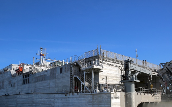 USNS Burlington (T-EPF 10) pulls into Joint Expeditionary Base Little Creek-Fort Story