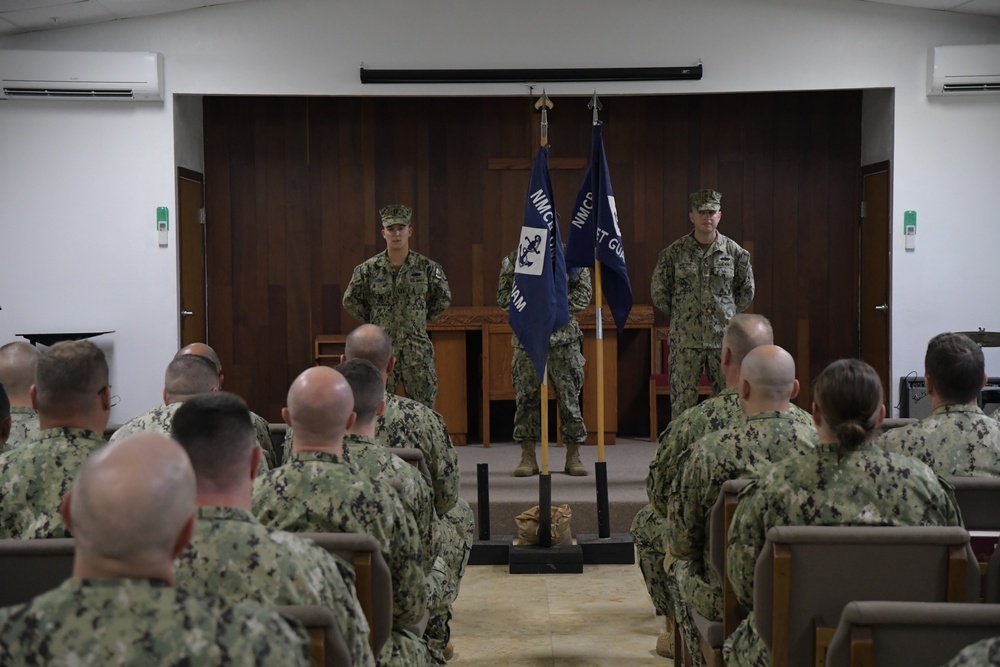 Naval Mobile Construction Battalion (NMCB) 133 conducted a change of charge ceremony