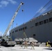 Naval Mobile Construction Battalion (NMCB) 133, Det. Guam’s crane crew conduct a turnover crane lift