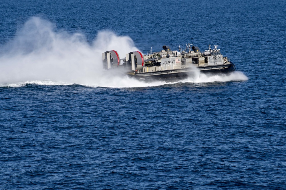 USS John P. Murtha Landing Craft Air Cushion Operations