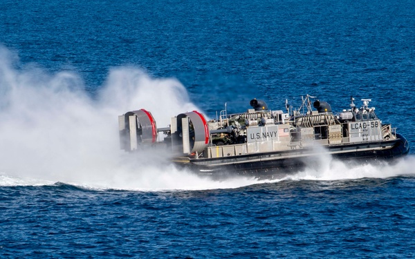 USS John P. Murtha Landing Craft Air Cushion Operations