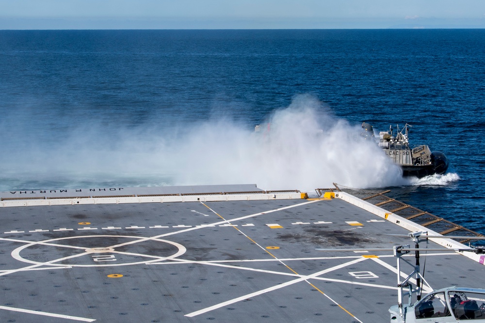 USS John P. Murtha Landing Craft Air Cushion Operations