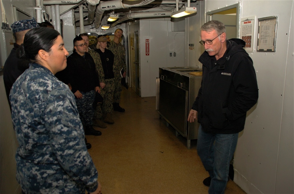 USS Wisconsin (BB 64) tour