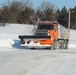 Contractors clear snow at Fort McCoy after February snowfall
