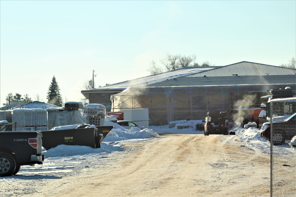 Construction on several Fort McCoy projects continues through winter