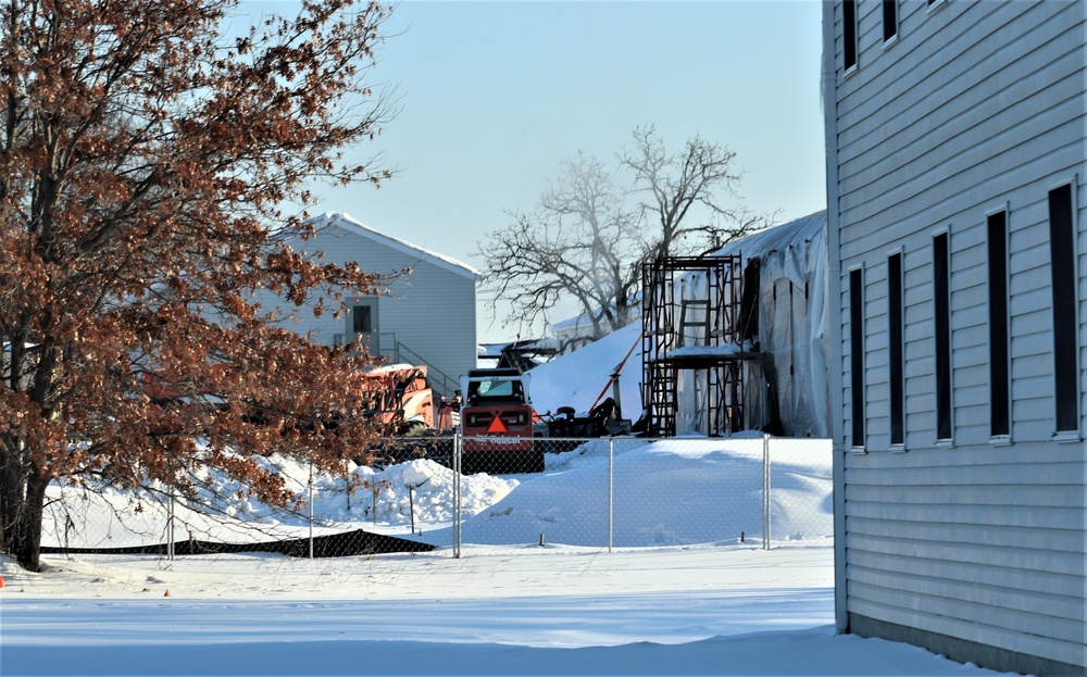Construction on several Fort McCoy projects continues through winter