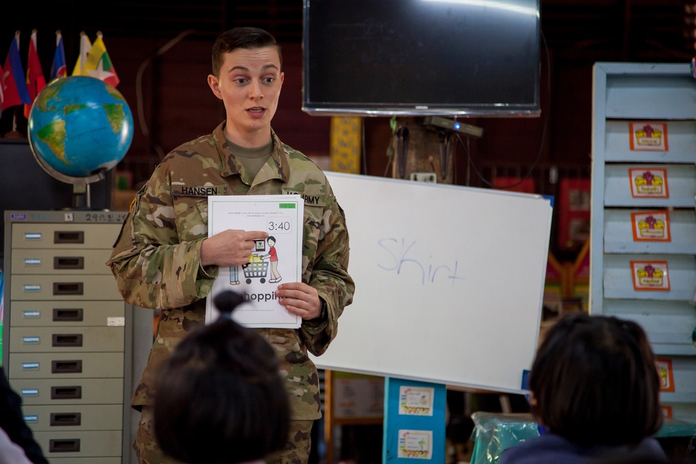 176th Engineers build school, teach kids during Cobra Gold 2019