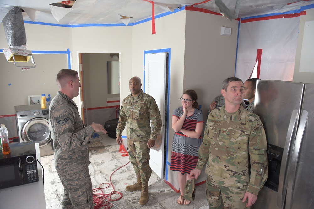 Brigadier Gen. Trent H. Edwards visits Tyndall